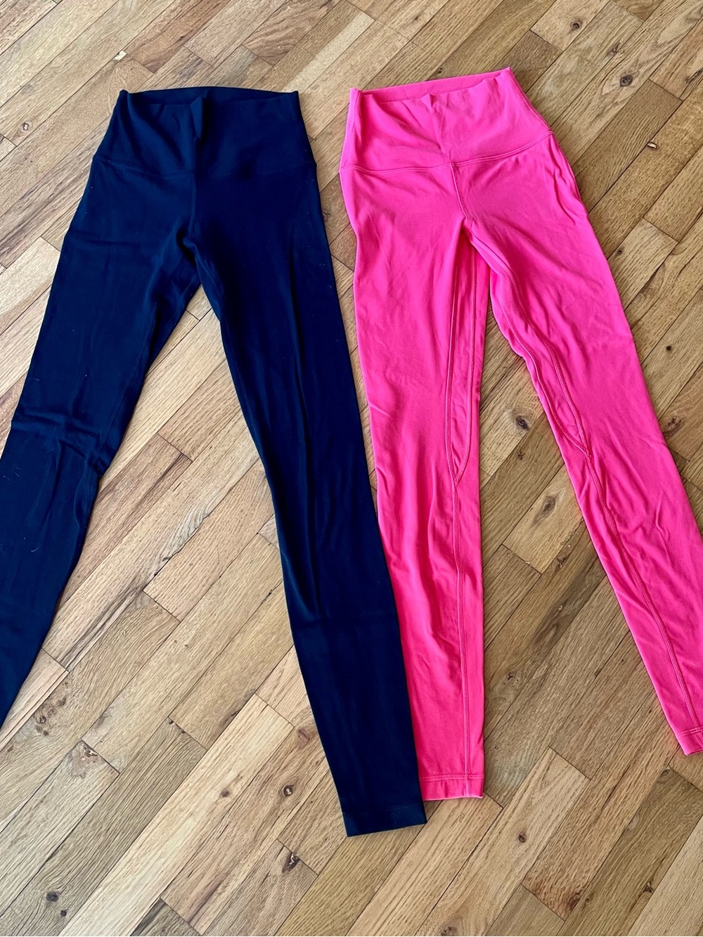 Lululemon Lot 2 Align Leggings High Rise Yoga Size 2 28” Black, Pink